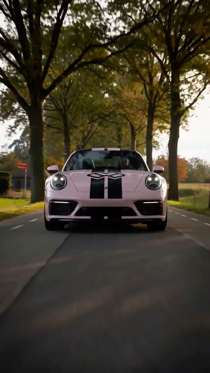 Porsche arrival